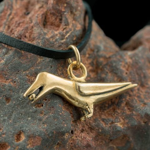 CROW, NORFOLK, ENGLAND, PENDANT, BRONZE