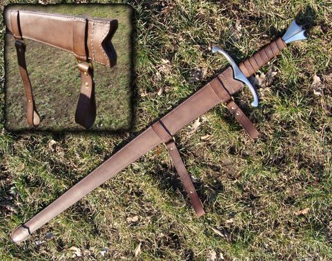LEATHER SWORD SCABBARD III