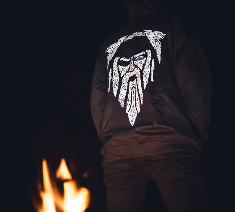 ODIN, VIKING ZIPPED HOODIE