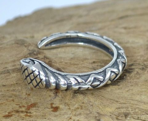 SERPENT, BAGUE EN ARGENT STERLING