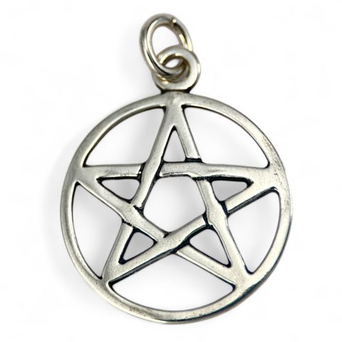 PENTAGRAM, SILVER PENDANT, AG 925, SMALL
