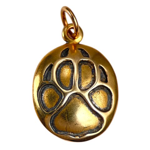WOLF TRACK, PENDANT, BRONZE