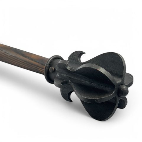 HUSSITE MACE, CENTRAL EUROPE, 15TH CENTURY, WRAPPED WITH LEATHER