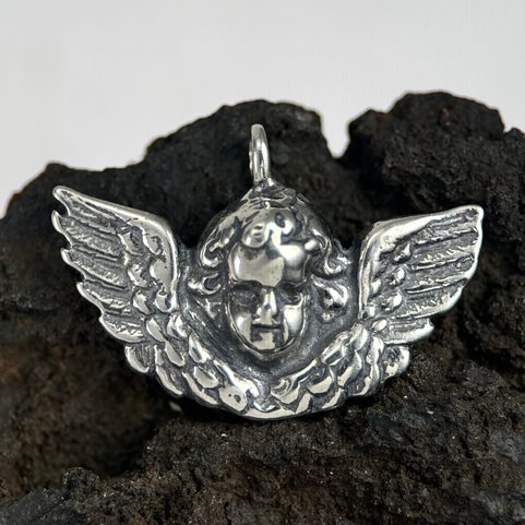 CUPID, SILVER PENDANT