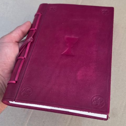 LEDER-NOTIZBUCH HUSSITENKELCH, UNLINIERT