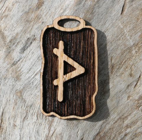 THURISAZ - RUNE - FUTHARK, WOOD