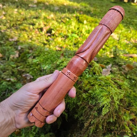 VELES, SLAVIC GOD OF THE FOREST, CARVED STATUE