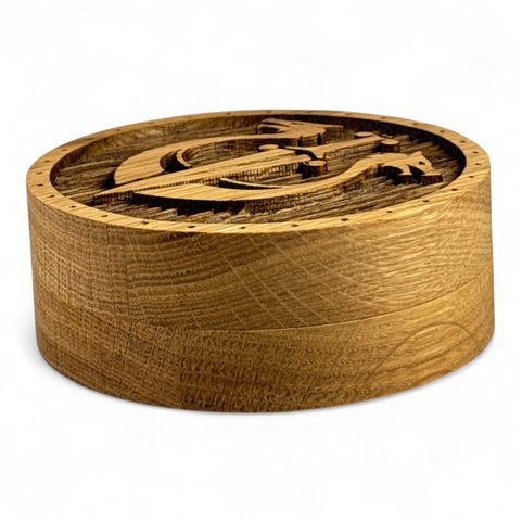 OAK BOX FOR JEWELRY AND BRACELETS
