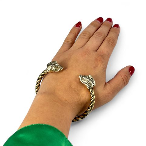 COLLACH, CELTIC BOAR, BRACELET, BRASS