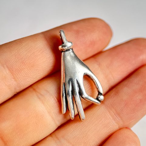 HAND AMULET, ANCIENT ROME, PENDANT, AG 925