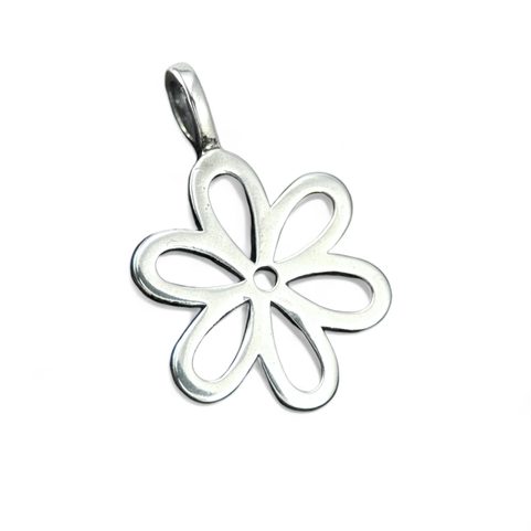 FLOWER, SILVER PENDANT