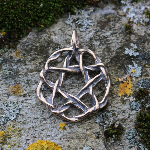 PENTACLE, BRONZE PENDANT