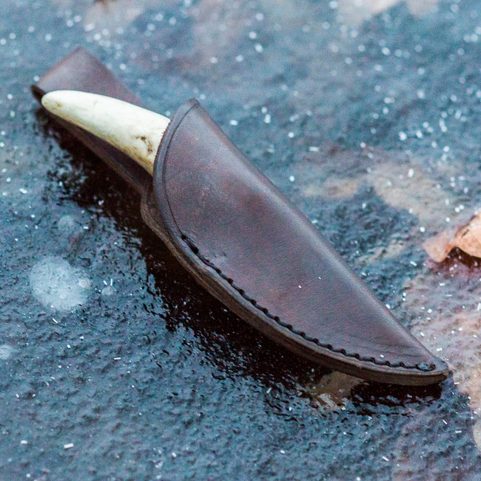 GUDRUN, ANTLER, FORGED SMALL KNIFE