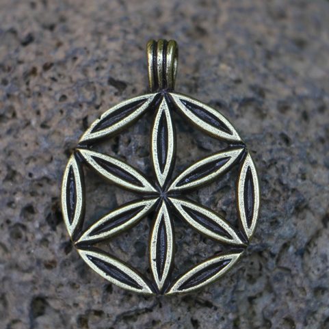 SVARGA, SLAVIC AMULET, ZINC ANTIQUE BRASS