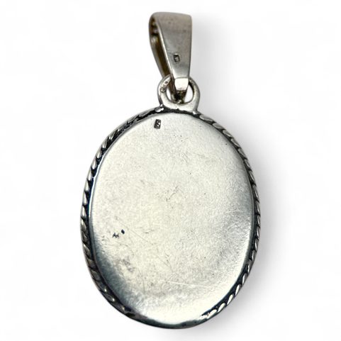 AGATE - PENDENTIF, ARGENT