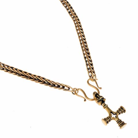 VIKING KNIT, NECKLACE, BRASS 55CM