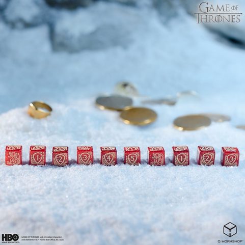 GAME OF THRONES. LANNISTER 10XD6, DICE