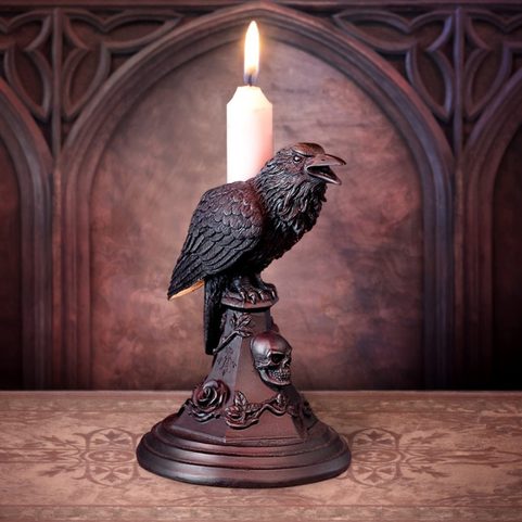 POE'S RAVEN, CANDLESTICK