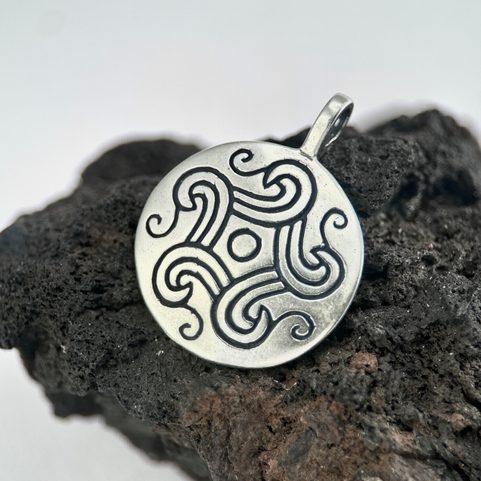 SONNEN DER JAHRESZEIT BRONZE, SILBER-ANHÄNGER, SILBER 925