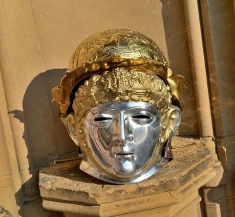CASQUE D'HONNEUR ROMAIN AVEC MASQUE, LANCASHIRE