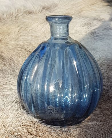 ANTICA BLUE CARAFE - HISTORICAL GLASS
