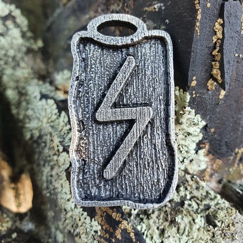 SOWULO - RUNE PENDANT, ZINC