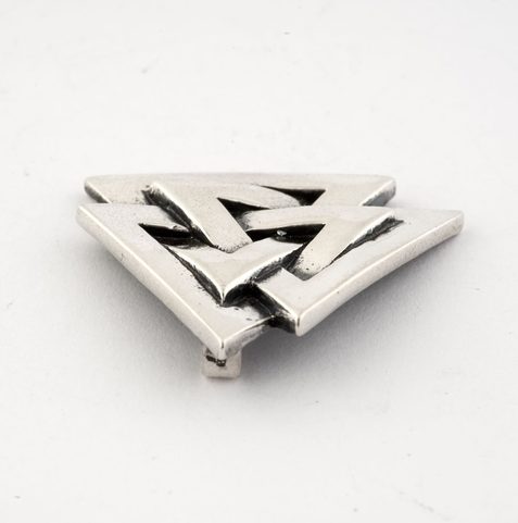 VALKNUT, SILVER VIKING PENDANT, AG 925