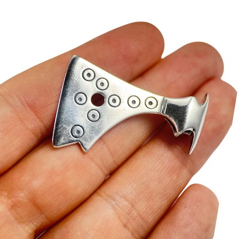 AXE OF PERUN, SILVER SLAVIC TALISMAN, AG 925