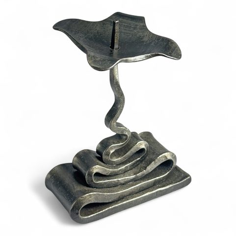 VOLUTE, FORGED CANDLESTICK