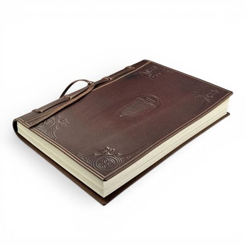 TRILOBITE, CARNET PALÉONTOLOGIQUE EN CUIR, NON LIGNÉ