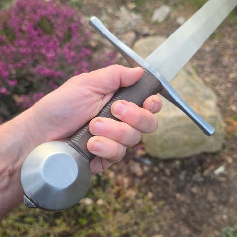 SION, ONE-HANDED SWORD, 14TH–15TH CENTURY, FULL TANG, BROWN