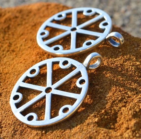 GROMOVITI ZNACI, THUNDERMARKS OF PERUN, SLAVIC AMULET, AG 925