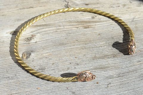 COLLACH, CELTIC BRASS TORQUES, TORC