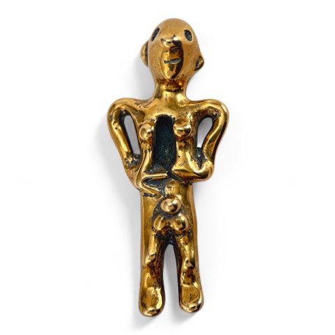 CELTIC FIGURE, BOHEMIA, BRONZE REPLICA