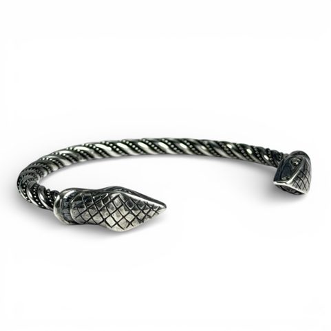 JÖRMUNGANDR, MIDGARD SERPENT, BRACELET, STERLING SILVER