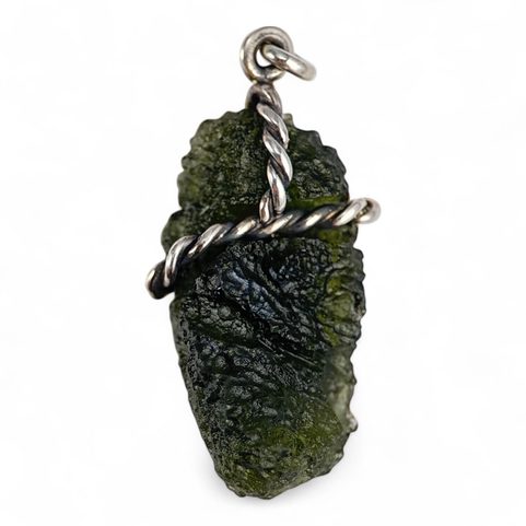 OBSCURA, PENDANT - MOLDAVITE, SILVER 925/1000