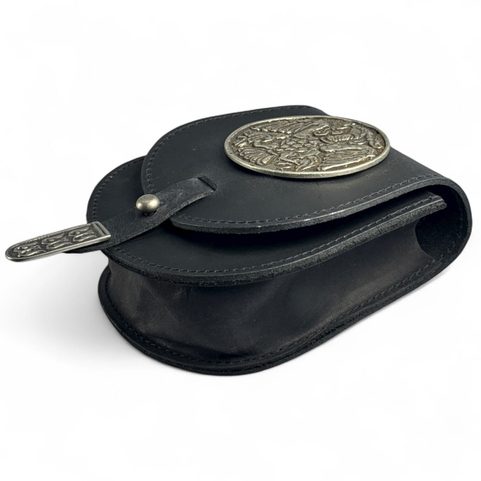 TARSOLY - TURUL, HUNGARIAN LEATHER BELT BAG