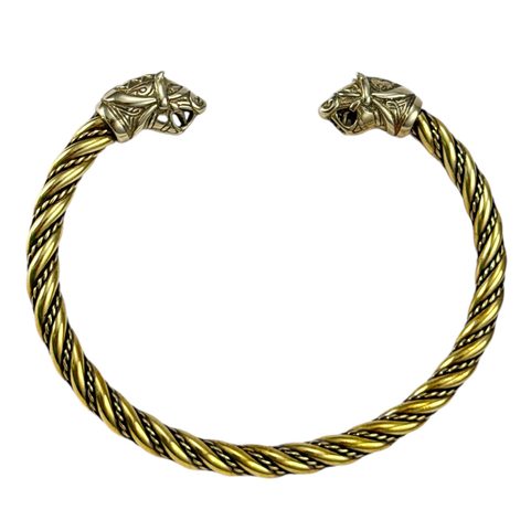 FLÓKI, WIKINGER-ARMBAND AUS MESSING