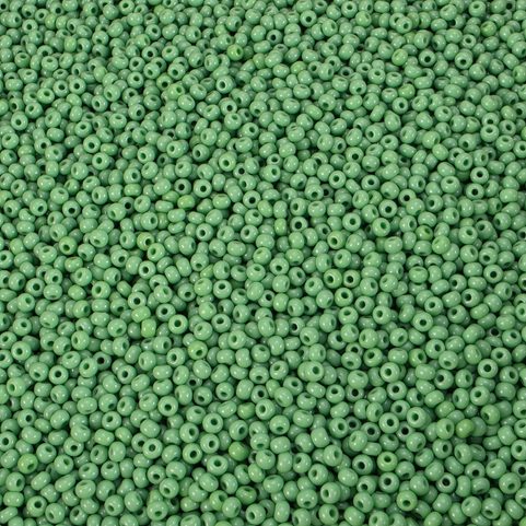 PERLES DE ROCAILLE PRECIOSA, VERTES, OPAQUES 10 / 0