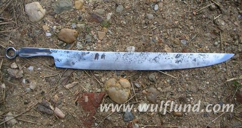 LONG CELTIC KNIFE, OPPIDUM OF MANCHING, REPLICA