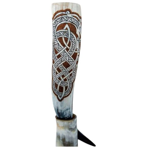 MIDGARDSORMR - DRAGON, DECORATED VIKING HORN