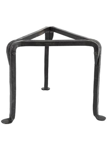 TRIPODE SIMPLE, GRILLE DE POÊLE, FORGÉ À LA MAIN