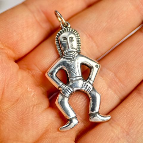 MAN FROM MARTYNIVKA TREASURE, SILVER PENDANT