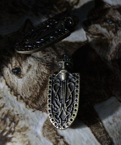 VIKING SHIELD, BROOCH