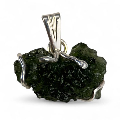 APPOLO, PENDANT - MOLDAVITE, SILVER 925/1000