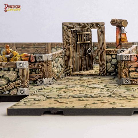 DUNGEONS & LASERS: DWARVEN MINE - HALF-HEIGHT WALLS