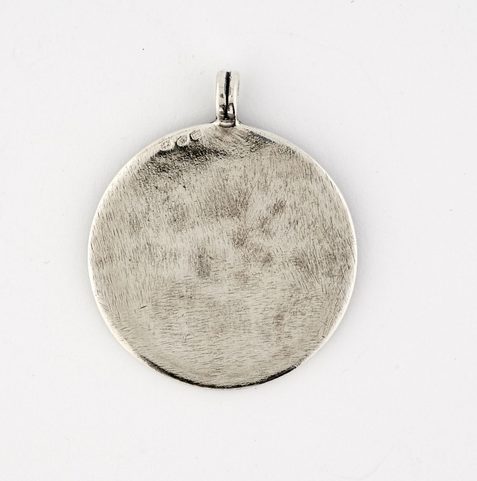 AEGISHJALMUR, HELM OF AWE, MAGICAL RUNE MEDALLION, SILVER