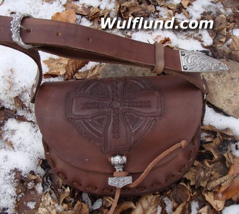 LEATHER BAG FOR WOMEN - CELTIC CROSS