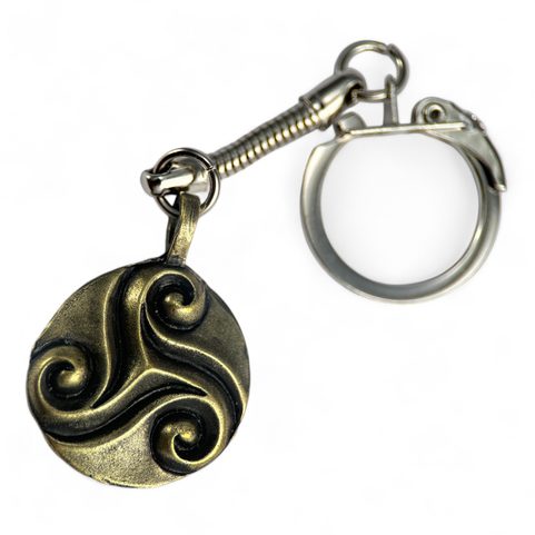 CELTIC TRISKEL, ZINC KEY RING