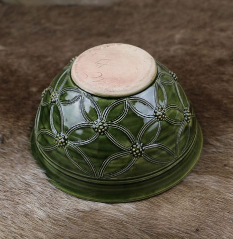 GREEN BOWL 13.5 CM